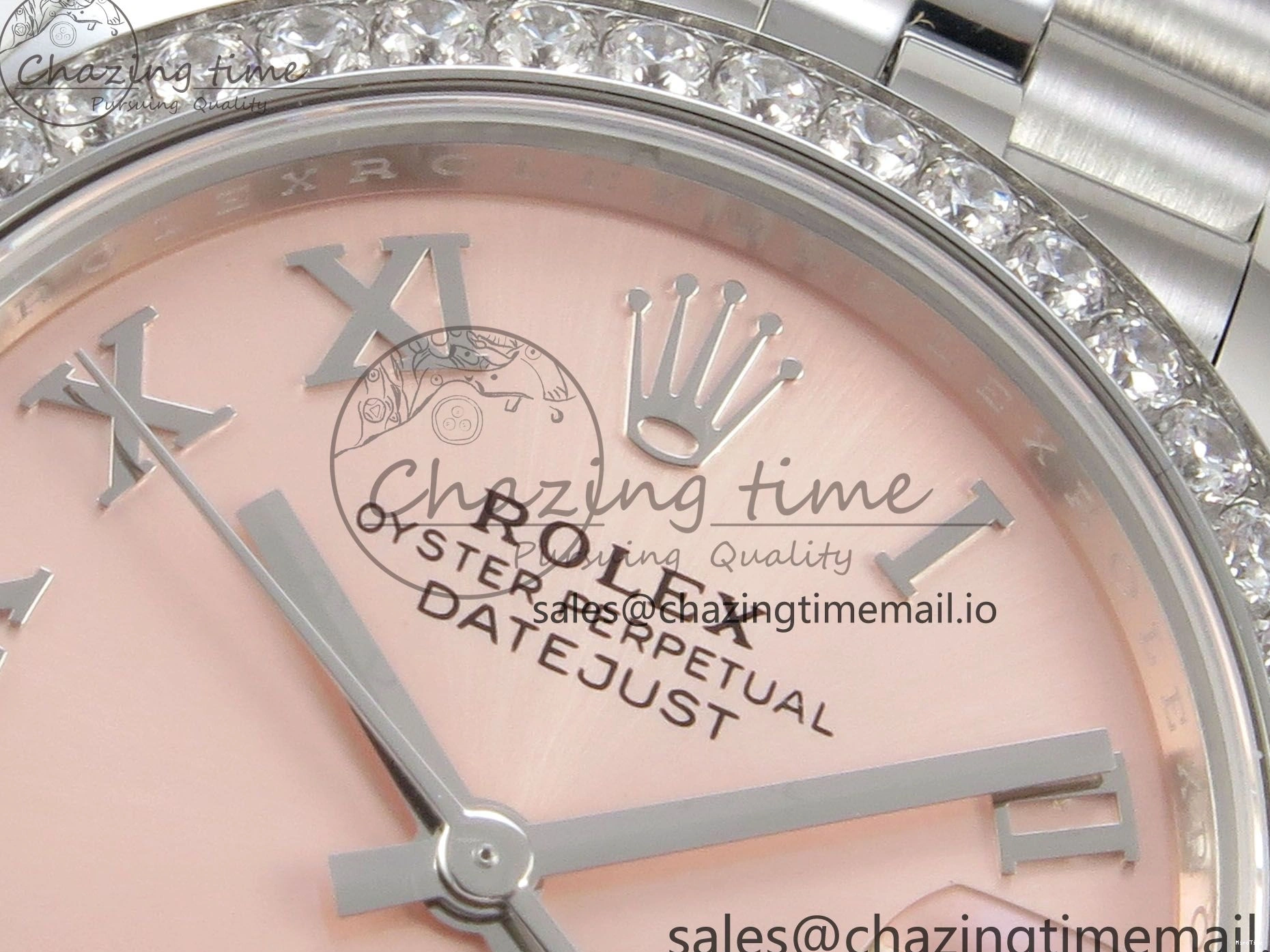 MiroTime 1226 DateJust 31 278274 THBF 1:1 Best Edition 904L Steel RG Roman Dial Diamonds Bezel on SS Jubilee Bracelet HZ Cal. Modern 37